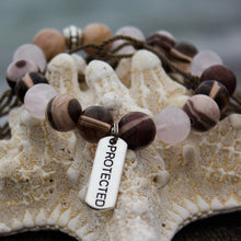 Load image into Gallery viewer, Protected wrist mala with crystal beads