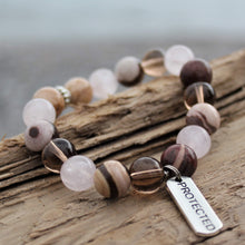 Load image into Gallery viewer, Protected wrist mala with crystal beads