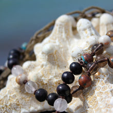 Load image into Gallery viewer, Always Surrounded Crystal Mala detail of beads