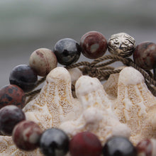 Load image into Gallery viewer, Planetary Traveller crystal wrist mala detail close up