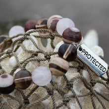 Load image into Gallery viewer, Protected wrist mala with crystal beads detail